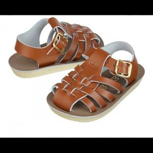 Size 11 girls Salt Water “Sailor” brown sandals